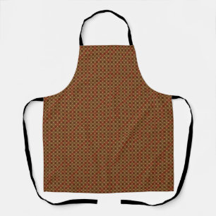 Cosy Brown and Red Country Plaid Pattern Apron