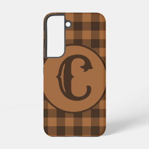 Cosy Brown Plaid Buffalo Print Pattern Samsung Galaxy Case