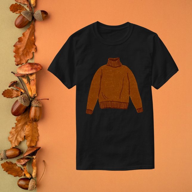 Cosy Brown Sweater T-Shirt (Creator Uploaded)