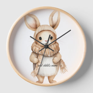 Cosy Bunny Wall Clock