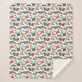 Cosy Butterfly Sherpa Blanket