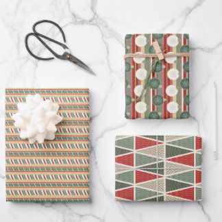 Cosy Cabin Christmas Set 2 Wrapping Paper Sheet