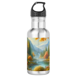 Cosy Cabin In The Woods 532 Ml Water Bottle