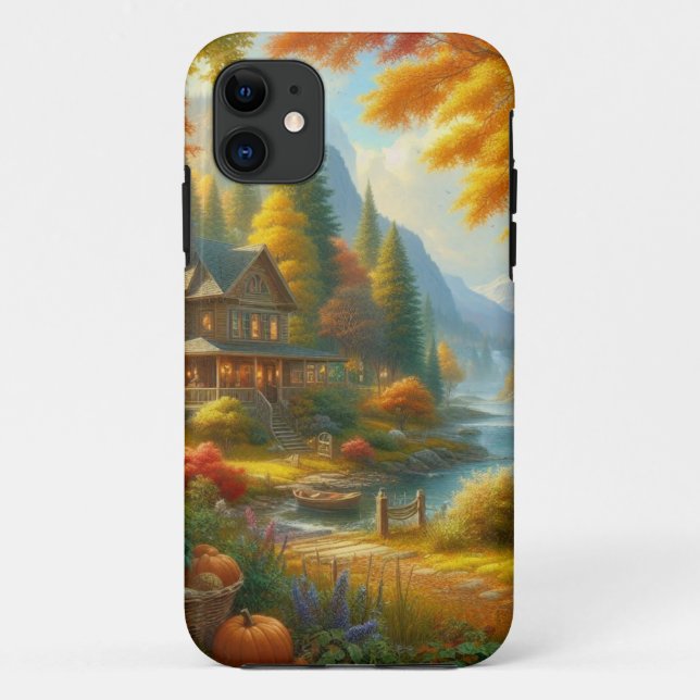 Cosy Cabin In The Woods Case-Mate iPhone Case (Back)