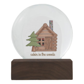Cosy Cabin in the Woods Snow Globe