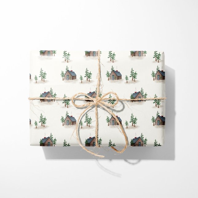 Cosy Cabin In The Woods Wrapping Paper (Creator Uploaded)