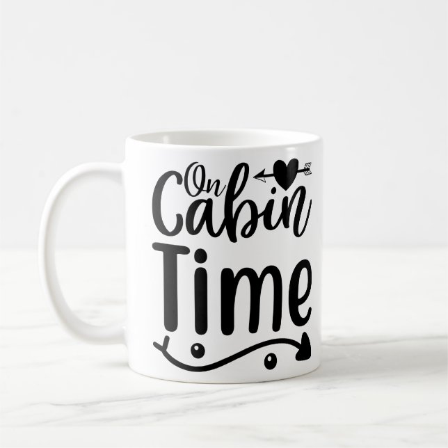 Cosy Cabin Time Tee Coffee Mug (Left)