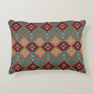 Cosy Cable-knit Boho Accent Pillow