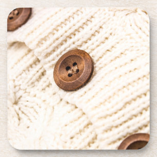 Cosy cable knit coasters