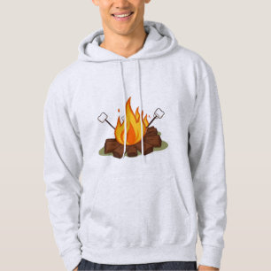Cosy Campfire Illustration Hoodie