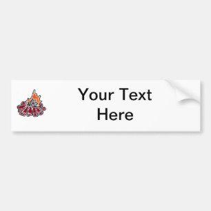 Cosy Campfire Outdoor Camping Cartoon Bumper Sticker
