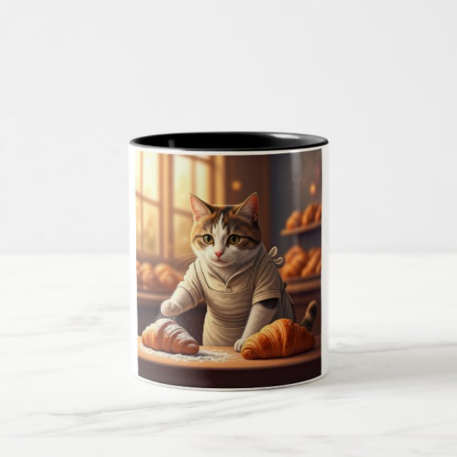 Cosy Cat Baker Coffee Mug (Center)