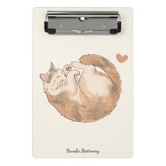 Cosy Cat Café Anime Mini Clipboard