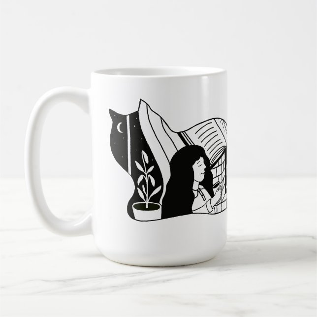 Cosy Cat Coffee Mug (Left)