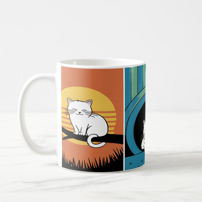 Cosy Cat Dreams Coffee Mug (Left)