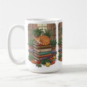 Cosy Cat & Fresh Harvest, World Vegetarian Day Coffee Mug