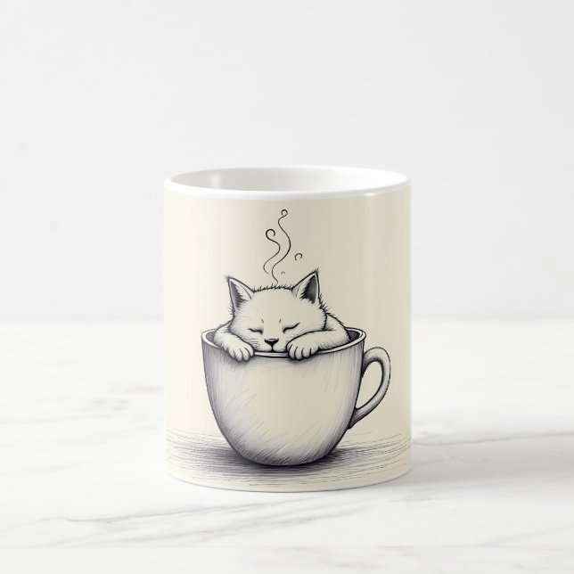 Cosy Cat in a Mug (Center)
