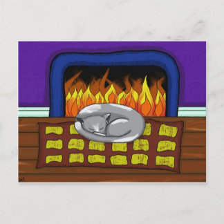 Cosy Cat.jpg Postcard