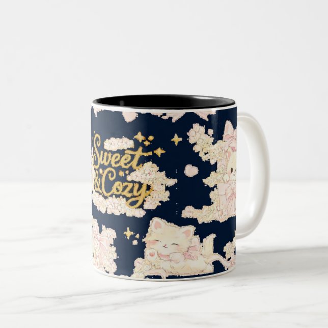 Cosy Celestial Night Sky Mug (Front Right)