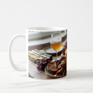 Cosy Cheese and Ale Pairing Still Life Mug