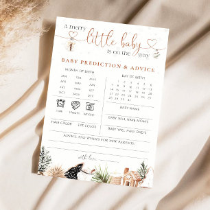 Cosy Christmas Baby Predictions & Advice Card