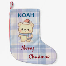 Cosy Christmas Bear Pastel Pixel Art Holiday