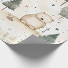 Cosy Christmas: Beige and White Watercolor Bear