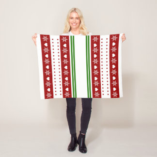 Cosy Christmas Blanket, Small 30" x 40" Fleece Blanket