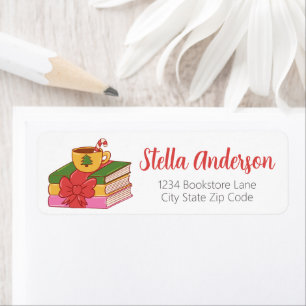 Cosy Christmas Book and Cocoa Return Address Return Address Label