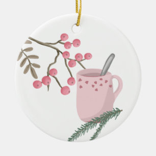 Cosy Christmas  Ceramic Ornament