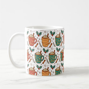 Cosy Christmas Coffee Mugs Pattern