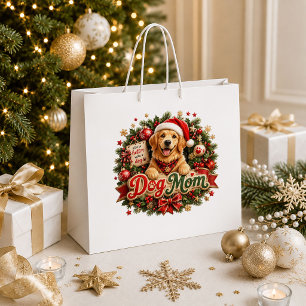 Cosy Christmas Dog Winter Holiday Gift Bag Style