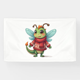 Cosy Christmas Dragonfly Banner