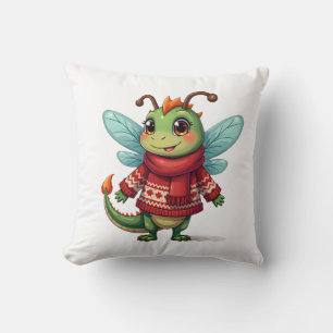 Cosy Christmas Dragonfly Cushion
