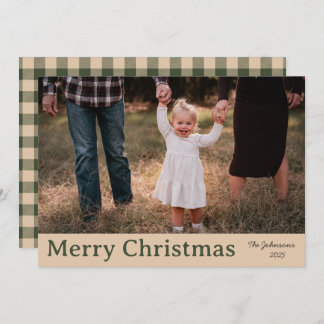 Cosy Christmas Farmhouse Family Christmas Card