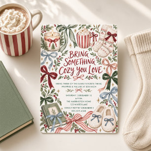Cosy Christmas Favourite Things Gift Exchange Invitation