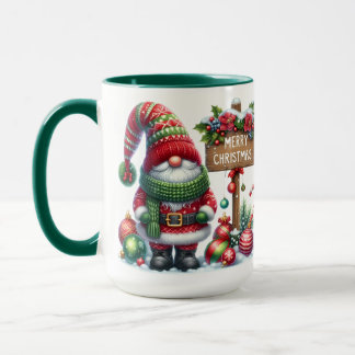 Cosy Christmas Gnome Art – Festive Holiday Mug