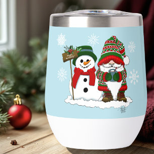 Cosy Christmas Gnome Snowman Winter Holiday Cute