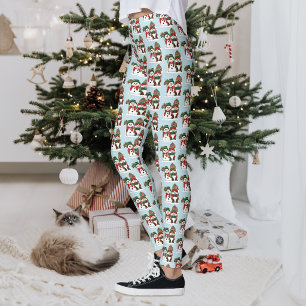 Cosy Christmas Gnome Snowman Winter Holiday Cute Leggings