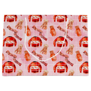 Cosy Christmas Holiday Large Gift Bag