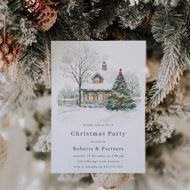 Cosy Christmas Holiday or Christmas Party Invitation (Creator Uploaded)