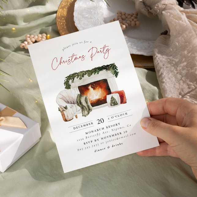 Cosy Christmas Holiday Party Invitation (Creator Uploaded)