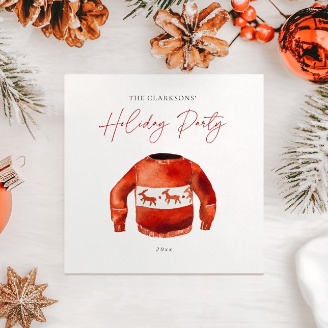 Cosy Christmas Holiday Party Napkin (Creator Uploaded)