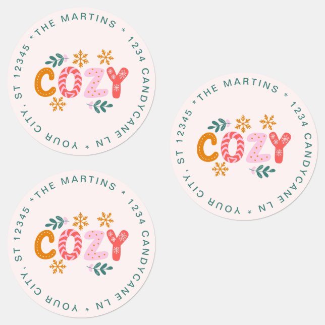 Cosy Christmas Holiday Return Address (Group)