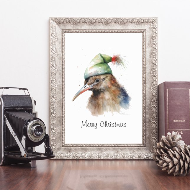 Cosy Christmas Kiwi, custom Poster (Creator Uploaded)