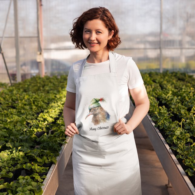 Cosy Christmas Kiwi, custom Standard Apron (Creator Uploaded)