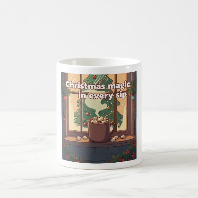 Cosy Christmas Magic | Festive Hot Chocolate  Coffee Mug (Center)