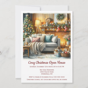 Cosy Christmas Open House  Invitation