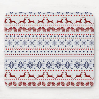 Cosy christmas pattern design mouse pad