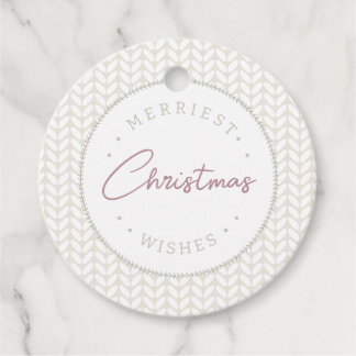 Cosy Christmas Personalised Circle Gift Tag